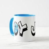 Oy Joy Snowflake Chrismukka Tasse (Vorderseite Links)