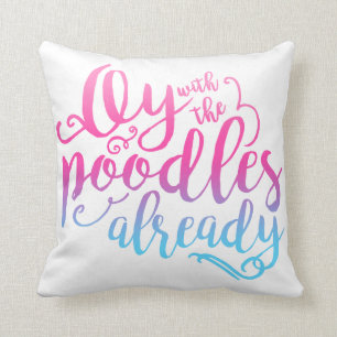 Oy mit dem Pudel-bereits Wurfs-Kissen Kissen