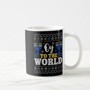 Oy To The World Chanukka Humor Für Familien Und Fr Kaffeetasse