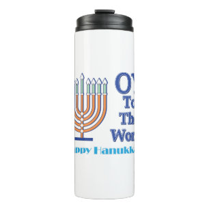 Oy-To-The-World-Frohes-Hanukkah Thermosbecher