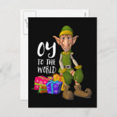 Oy to the World Funny Elf Weihnachten (Vorne/Hinten)