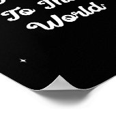 Oy! To The World Funny Hannukah Gift  Poster (Ecke)