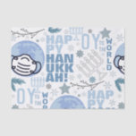 Oy to the World Funny Mask Hanukkah Blue Menorah Seidenpapier<br><div class="desc">der gesamte Text auf diesem unglaublich witzig hanukkah 2020 pandemischen Thema Gewebe Papier ist templiert,  sodass es leicht verändert werden kann,  wenn Sie wollen. Es verfügt über einen Globus in Blautönen,  mit einer Maske,  Schneeflocken,  Menorahs Winterzweige,  Sterne und Text</div>
