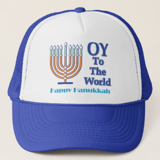 Oy-to-the-World-Happy-Hanukkah Truckerkappe
