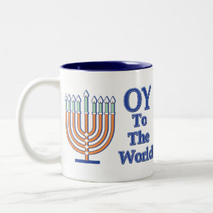 Oy-to-the-World Zweifarbige Tasse