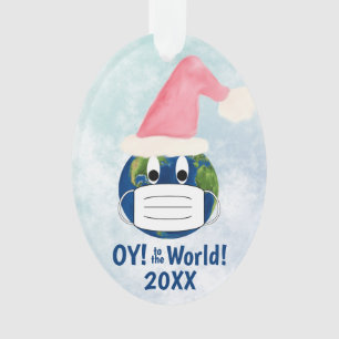 OY to World Funny Pandemic Weihnachten Ornament
