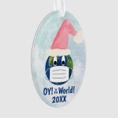 OY to World Funny Pandemic Weihnachten Ornament (Vorderseite)
