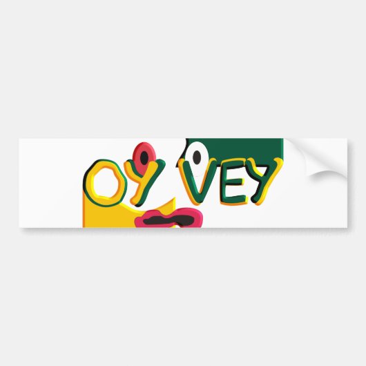 Oy Vey Autoaufkleber (Vorne)