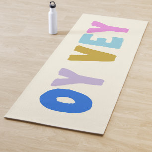 Oy Vey Funny Yiddish Expression Niedlich farbenfro Yogamatte