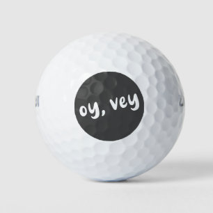 Oy, Vey Jiddischer Ausdruck Einfache Typografie Lu Golfball
