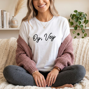 Oy Vey Lustiger Jüdischer Ausdruck Minimalistische T-Shirt