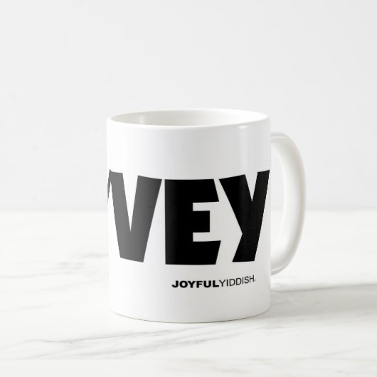 oy vey von JoyfulYiddish Kaffeetasse (VorderseiteRechts)