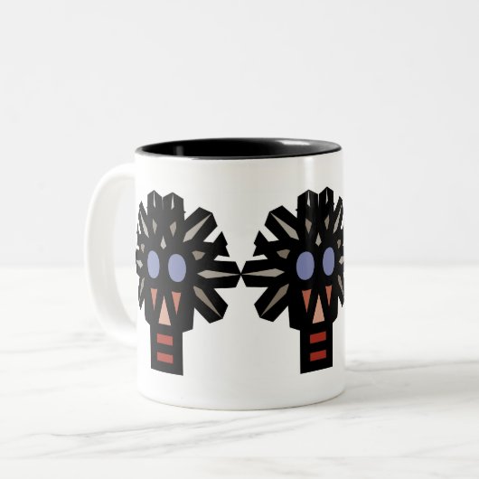 OY VEY ZWEIFARBIGE TASSE (Vorderseite Links)