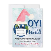 OY zur Welt! Funny Pandemic Weihnachts-Foto