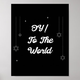 Oy! Zur Welt Lustiges Hannukkah-Geschenk Poster