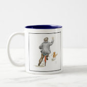 Oy! Zurück Zweifarbige Tasse (Links)