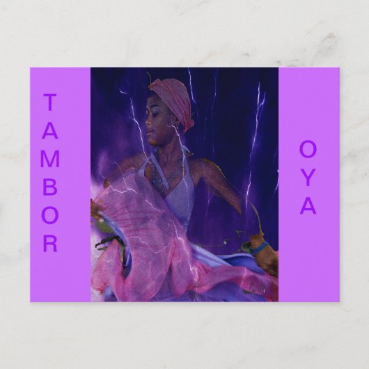 OYA DANCING BY LIZ LOZ POSTKARTE (Vorderseite)