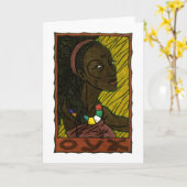 Oya Greeting Card Karte (Gelbe Blume)