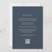 Oyster an der Küste in einem QR-Code Hochzeit Einladung (Rückseite)