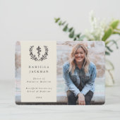 Oyster Asclepius Medical Abschluss Foto Ankündigung (Stehend Vorderseite)