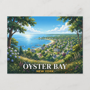 Oyster Bay New York Reise Postkarte