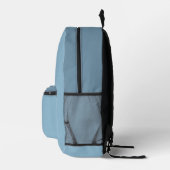 Oyster Blue Backpack Bedruckter Rucksack (Rechts)