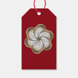 Oyster-Blume-Geschenk-Tag - Design C Geschenkanhänger