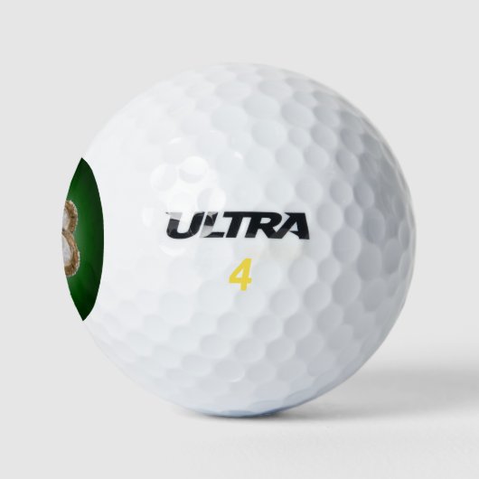 Oyster Blume Golf Ball - Design C Green (Logo)