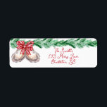 Oyster Christmas Return Address Label<br><div class="desc">Passen Sie dies mit unserer Oyster Weihnachtsweihnachtsfeier-Party Einladung,  um Ihrer Einladung ein einheitliches Aussehen von innen nach außen zu geben!</div>