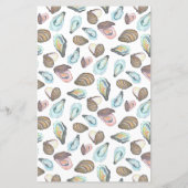 Oyster Coastal Wedding Welcome Bag Letter (Rückseite)