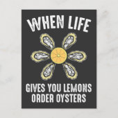 Oyster Eating - Sea Food Gourmet Postkarte (Vorderseite)