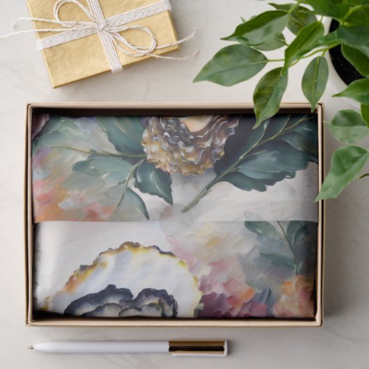 Oyster Floral Art Seidenpapier (Geschenk)