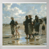 Oyster Gatherers at Cancale, John Singer Sargent Poster (Vorne)