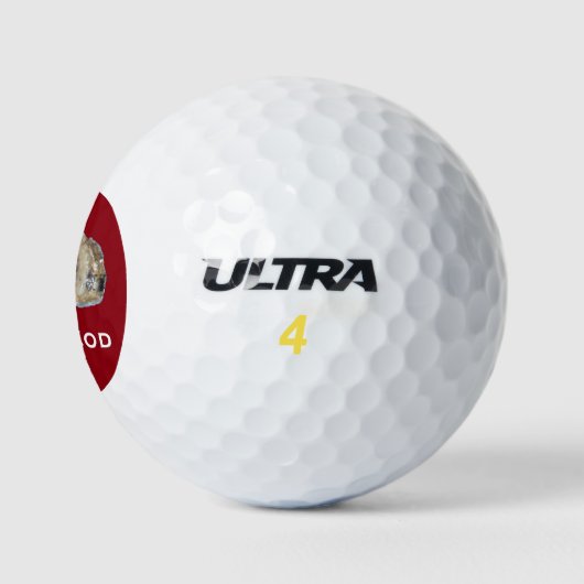 Oyster Golf Ball - Design A Red (Logo)