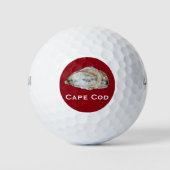 Oyster Golf Ball - Design A Red (Vorderseite)