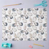 Oyster-Halbwertszettel der Muschel Seidenpapier (Basteln)