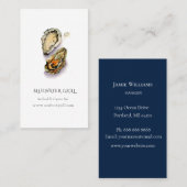 Oyster Koch, Visitenkarte des Restaurants (Vorne/Hinten)