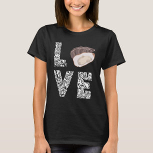Oyster Liebe Leopard Oyster Shucking Mollusk Shuck T-Shirt