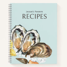 Oyster Liebe Rezept Journal - Ice Blue