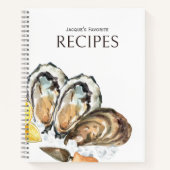 Oyster Liebe Rezept Journal Notizblock (Vorderseite)
