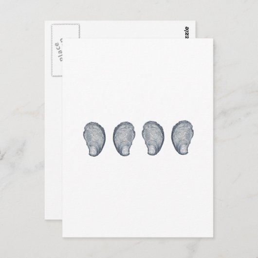 Oyster-Logo Postkarte (Vorne/Hinten)