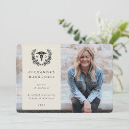 Oyster MD Doctor Caduceus+ Laurel Abschluss Foto Ankündigung