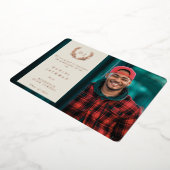 Oyster Monogram + Laurel Abschluss Ankündigung (Gedreht)