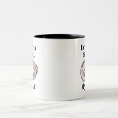 Oyster Muschel Funny Zweifarbige Tasse (Mittel)