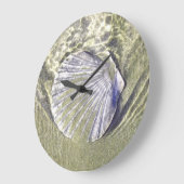 Oyster-Muschel Große Wanduhr (Winkel)