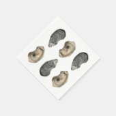 Oyster Muschel Napkins Serviette (Ecke)
