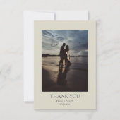 Oyster Muscheln Hochzeit Dankeschön Karten (Vorderseite)