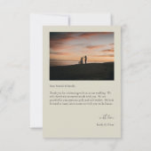 Oyster Muscheln Hochzeit Dankeschön Karten (Rückseite)