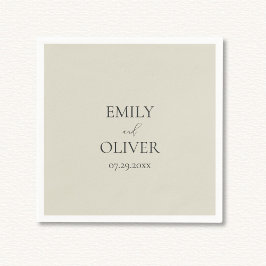 Oyster-Muscheln Hochzeit Serviette