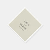 Oyster-Muscheln Hochzeit Serviette (Ecke)